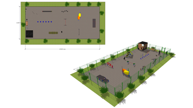 Площадка для дрессировки и выгула собак